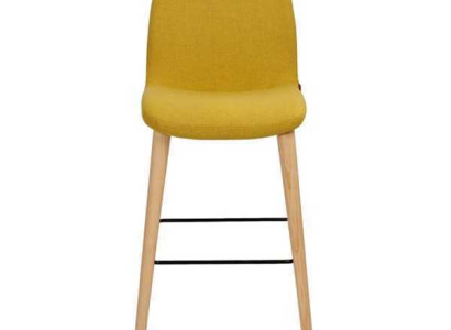 Esszimmerstuhl Luxus Gelb Stühle Stuhl Design Lehnstuhl Möbel Holzstuhl Neu